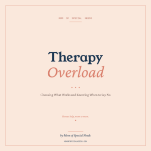 Therapy Overload: Build the Right Plan and Reclaim Your Family's Life