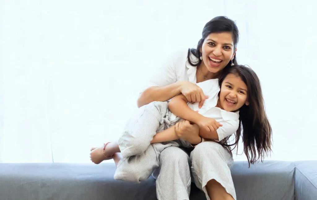 mother and child together showing sensory processing connection and comfort
