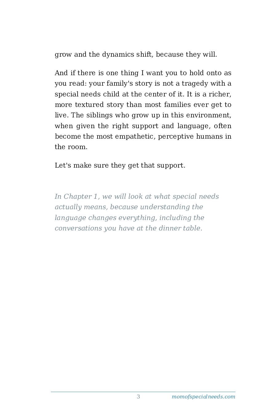 Sample page 5 from Celebrating Differences: How to Teach Siblings about Special Needs
