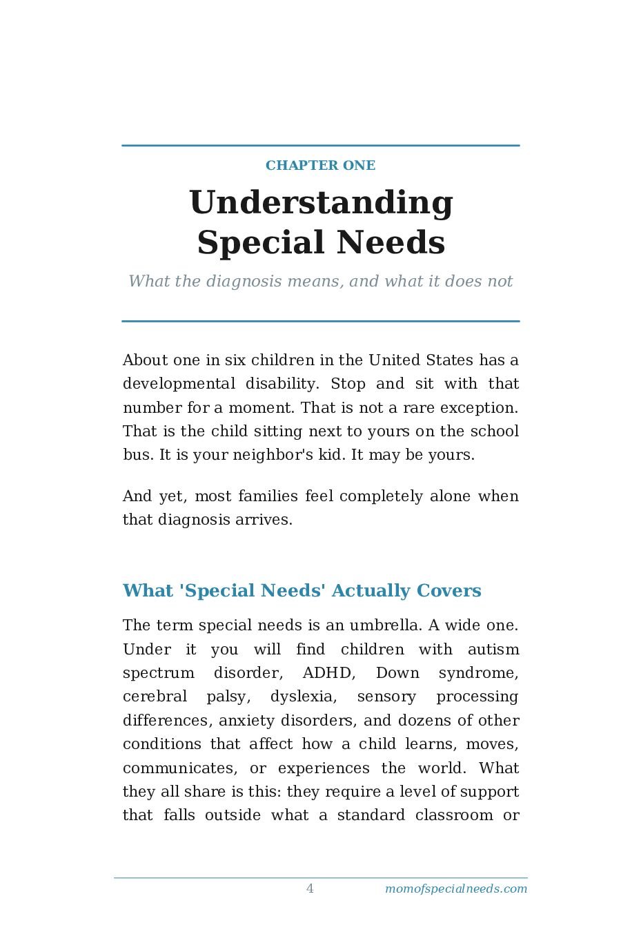 Sample page 6 from Celebrating Differences: How to Teach Siblings about Special Needs