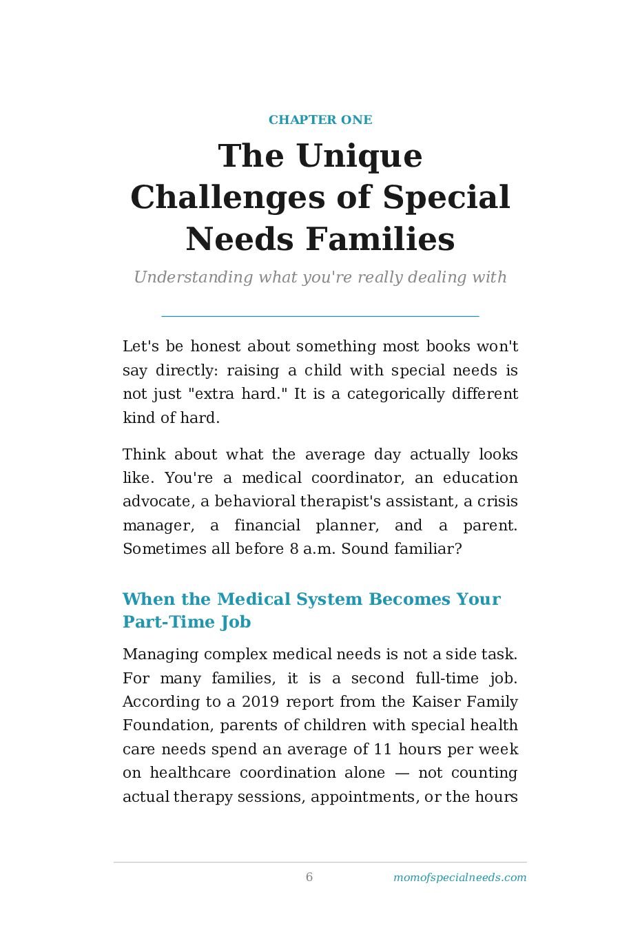 Sample page 6 from Circles of Support: Building Strong Networks for Special Needs Families