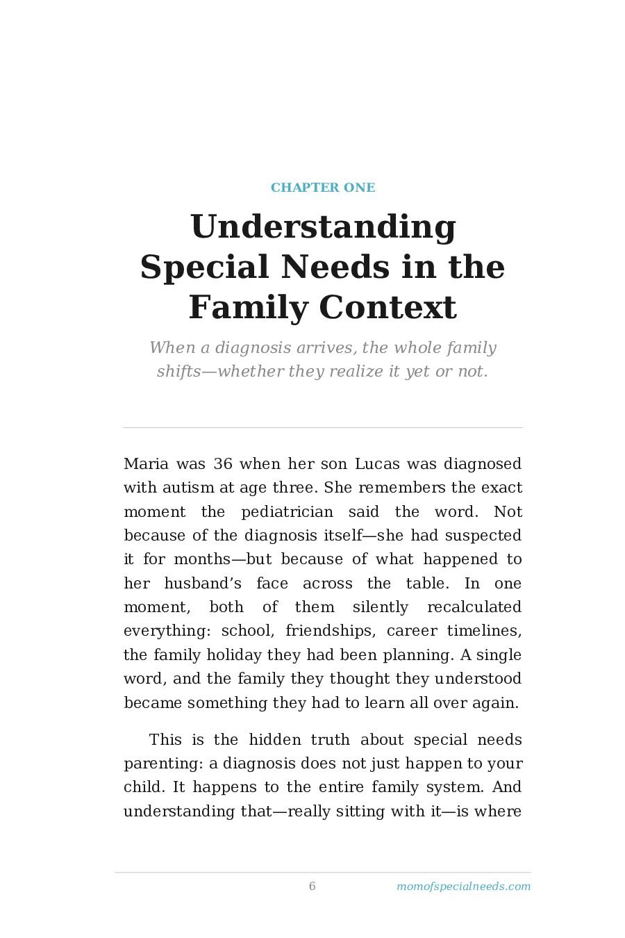 Sample page 6 from Journey Together: The Role of Family in Special Needs Parenting