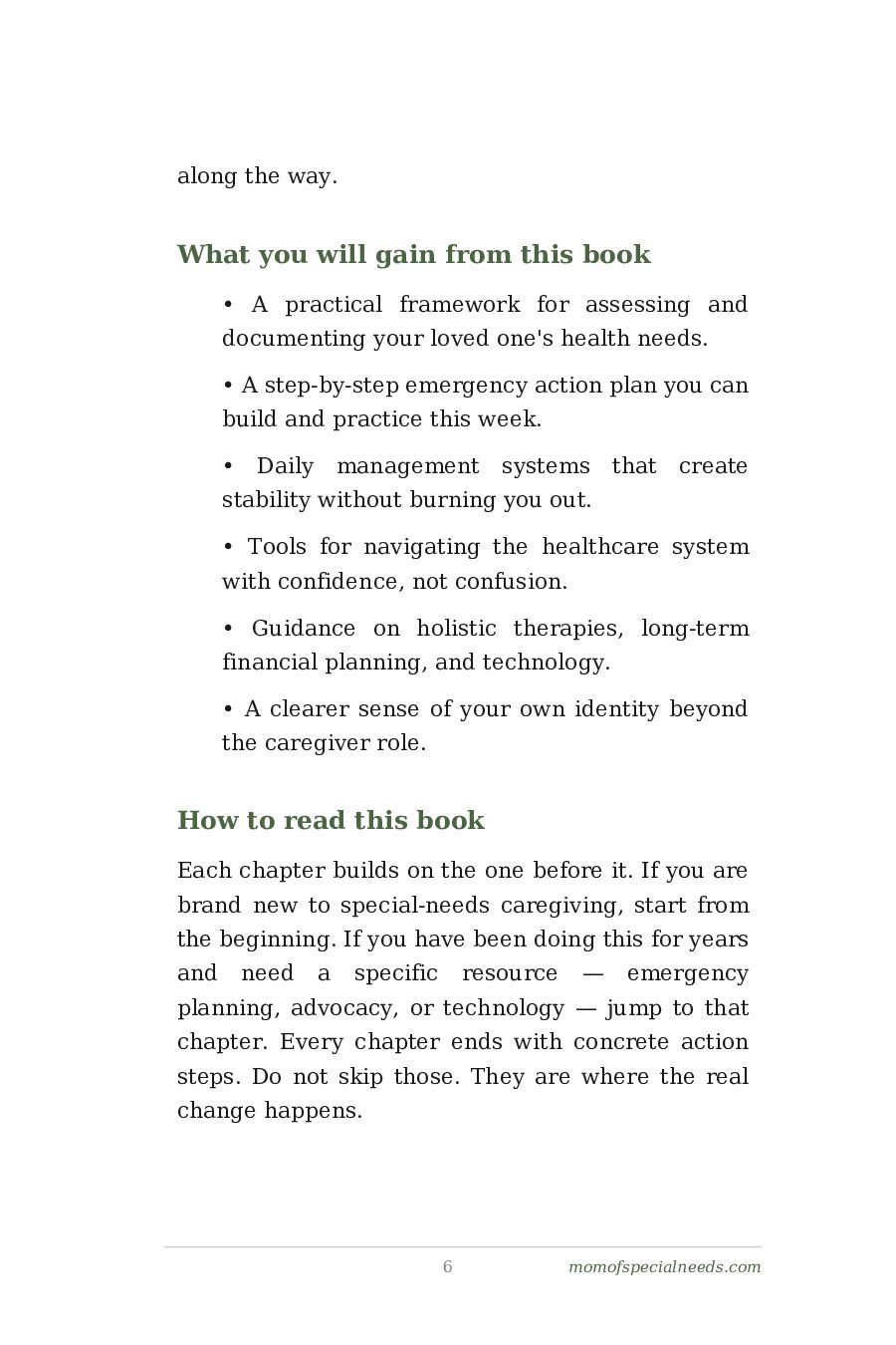 Sample page 6 from Ready for Anything: 20 Systems to Prepare for Medical and Healthcare Crises Before They Happen