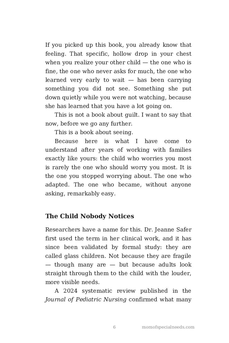 Sample page 6 from Siblings Matter: Raising Neurotypical Kids When One Child Has Special Needs